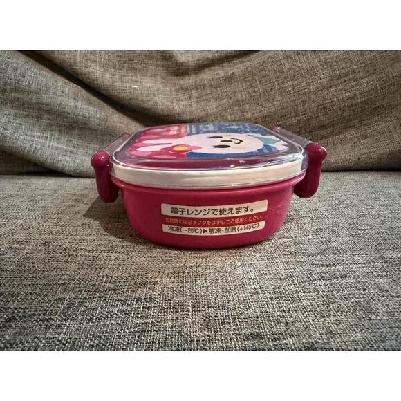 Bento Lock Lunch Box Cute Rabbit Removable Sections Pink Japan - Picture 4 of 9
